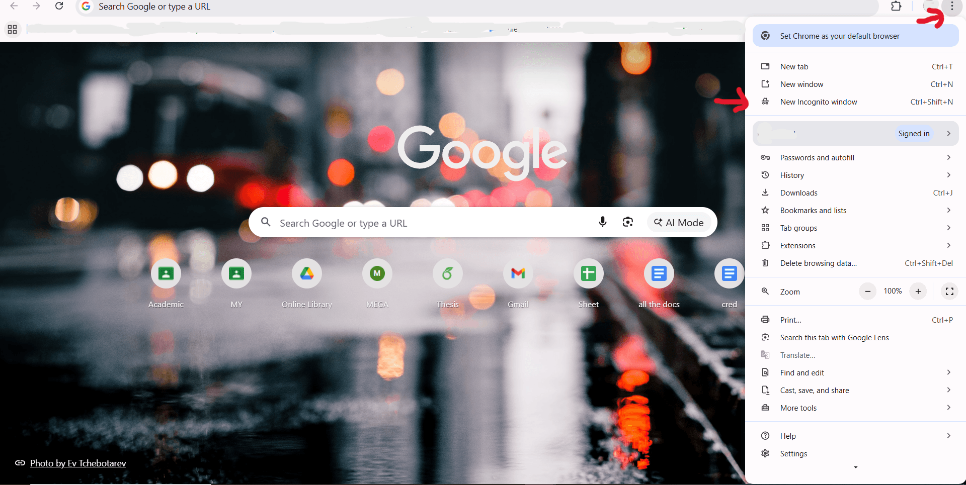How to use incognito or private browsing